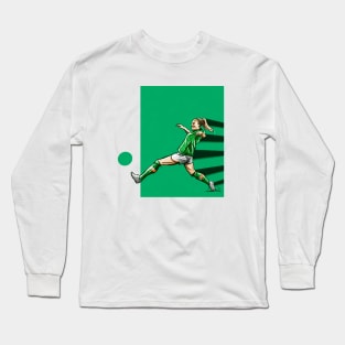 Louise Quinn - Ireland Womens National Team Football Artwork Long Sleeve T-Shirt